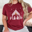 Nativity Star Graphic Tee, Nativity Shirt, Christmas Graphic Tee, Jesus Shirt, Religious Shirt, Merry Christmas Shirt