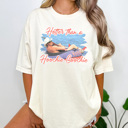 Medium Ivory Hoochie Coochie Graphic Tee, Summer Graphic Tee, Country Music Tee, Lake Day Shirt