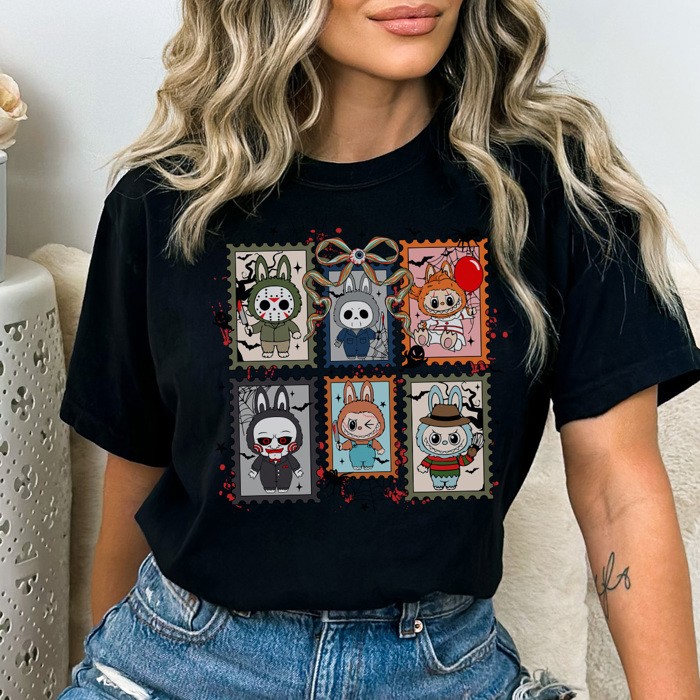 The Monsters Halloween Graphic Tee, Trendy Graphic Tee, Halloween Villans Shirt, Halloween Horror Tee