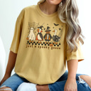 XXL Mustard Just A Spooky Goose Graphic Tee, Cute Halloween Shirt, Trendy Halloween, Silly Goose Shirt