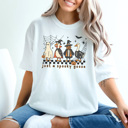 Large White Just A Spooky Goose Graphic Tee, Cute Halloween Shirt, Trendy Halloween, Silly Goose Shirt
