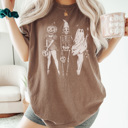 Medium Espresso Vintage Halloween Ladies Graphic Tee, Halloween Shirt, Fall Graphic Tee, Cute Halloween Shirt