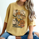 XXL Mustard Cowboy Skeleton Graphic Tee, Cute Halloween Shirt, Spooky Season Shirt, Cowboy Graphic Tee
