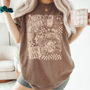 Small Espresso Football Vibes Graphic Tee, Vintage Football Shirt, Retro Football Shirt, Game Day Tee, Football Mom Tee