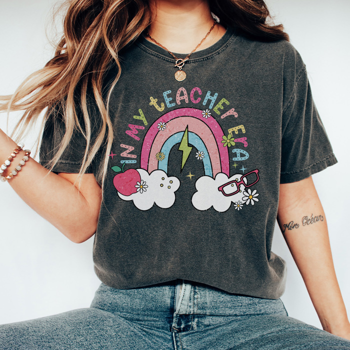 In My Teacher Era Graphic Tee, Cute Teacher Tee, Back to School Teacher. New Teacher Shirt, Gift for Teacher