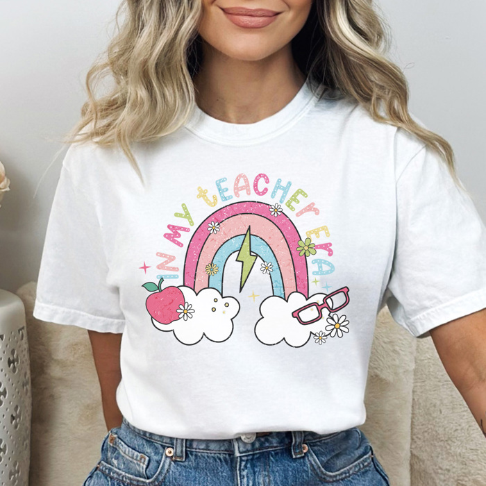 In My Teacher Era Graphic Tee, Cute Teacher Tee, Back to School Teacher. New Teacher Shirt, Gift for Teacher