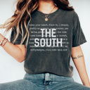Small Pepper The South Graphic Tee, Southern Girl, Southern Mama, Bless You Heart, Cute Graphic Tee, Comfort Colors
