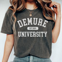  Demure University Trendy Graphic Tee