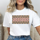 XL White Anxious Graphic Tee