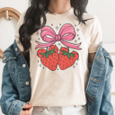  Strawberry Mouse Graphic Tee, Theme Park Shirt, Boy Mouse Shirt, Family Vacation Tee