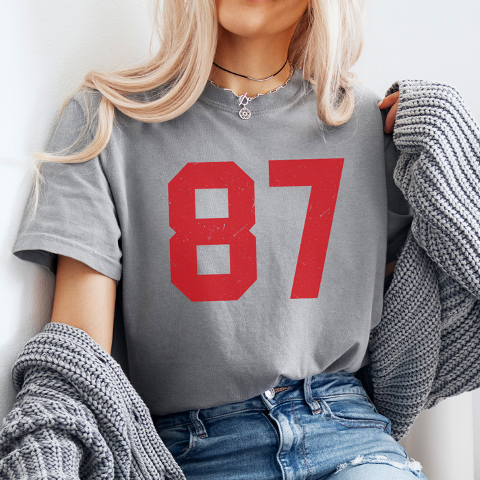87 Football Graphic Tee, Football Graphic Tee, Game Day Shirt