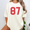  87 Football Graphic Tee, Football Graphic Tee, Game Day Shirt