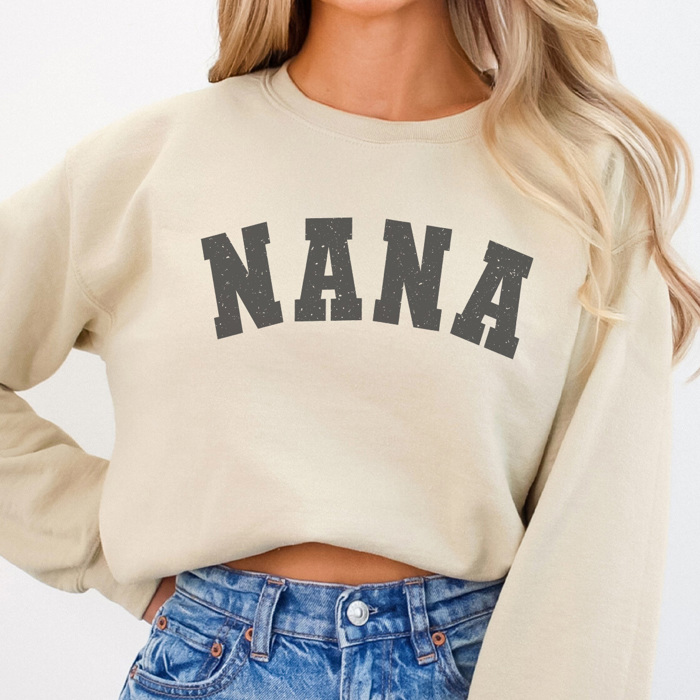 Nana Varsity Graphic Sweatshirt, Grandma Sweatshirt, Mother's Day Gift, Nana Shirt