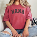 Large Crimson Nana Varsity Graphic Tee, Grandma Shirt, Mother's Day Gift, Nana Shirt