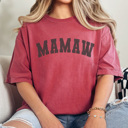  Mamaw Varsity Graphic Tee, Grandma Shirt, Mother's Day Gift, Mamaw Shirt