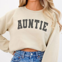 Medium Sand Auntie Varsity Graphic Sweatshirt, Aunt Sweatshirt, Mother's Day Gift, Auntie Shirt
