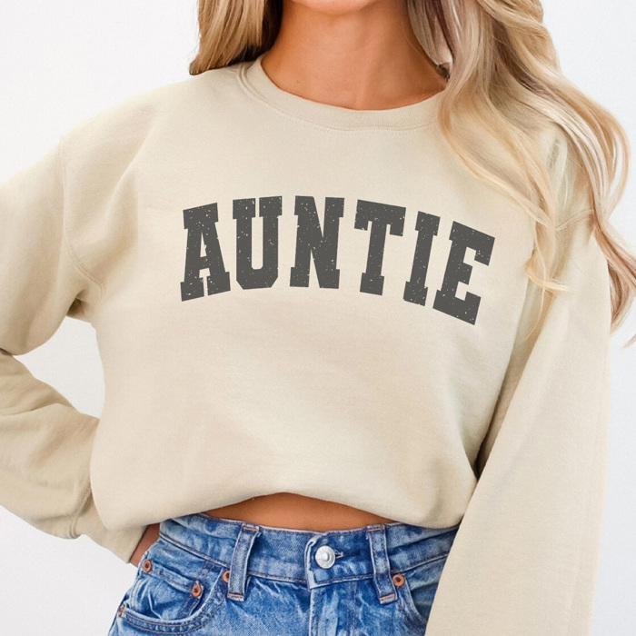 Auntie Varsity Graphic Sweatshirt, Aunt Sweatshirt, Mother's Day Gift, Auntie Shirt