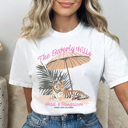 Large White Beverly Hills Tiger Graphic Tee, Trendy Shirt, Cute Summer Shirt, Tiger Shirt, California Shirt