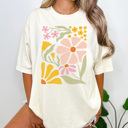  Colorful Boho Flower Graphic Tee