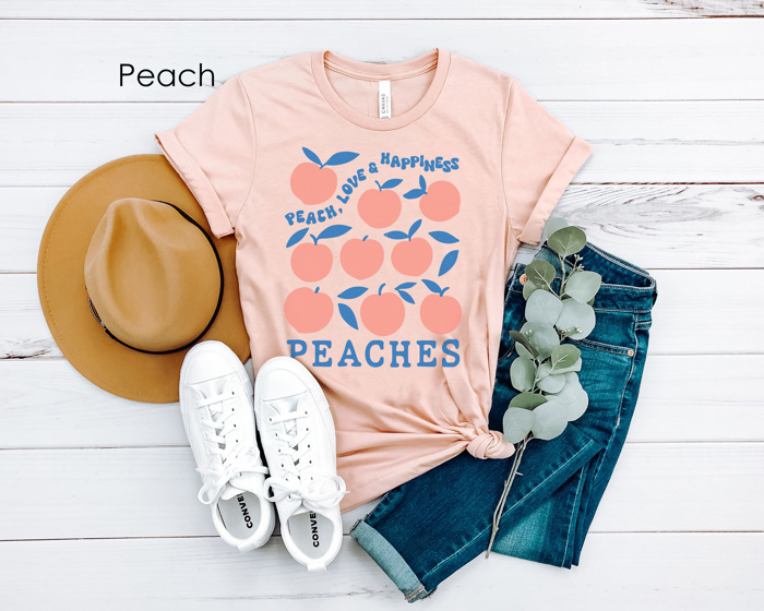 Retro Fruits Graphic Tee, Spring Graphic Tee, Trendy Shirt, Strawberry Tee