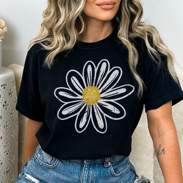 Daisy Flower Graphic Tee, Flower Shirt, Boho Tee, Cute Summer Shirt