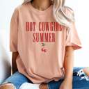 XL Peachy Hot Cowgirl Summer Graphic Tee, Cowboy Shirt, Cowgirl Tee, Summer Graphic Tee, Country Shirt, Concert Tee