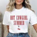 XL White Hot Cowgirl Summer Graphic Tee, Cowboy Shirt, Cowgirl Tee, Summer Graphic Tee, Country Shirt, Concert Tee