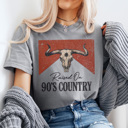  Raised On 90s Country Graphic Tee, Country Music Shirt, Western Graphic Tee, Cowboy Shirt, Summer Tee