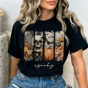  Spooky Watercolor Graphic Tee, Cute Halloween Shirt, Vintage Halloween Tee, Comfort Colors