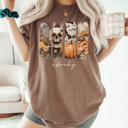  Spooky Watercolor Graphic Tee, Cute Halloween Shirt, Vintage Halloween Tee, Comfort Colors