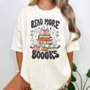  Read More Books Graphic Tee, Halloween Shirt, Halloween Teacher Tee, Librarian Shirt, Teacher Shirt