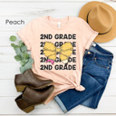  Coquette Bow Grades Graphic Tee, Teacher Graphic Tee, Back to School Shirt, Cute Teacher Tee