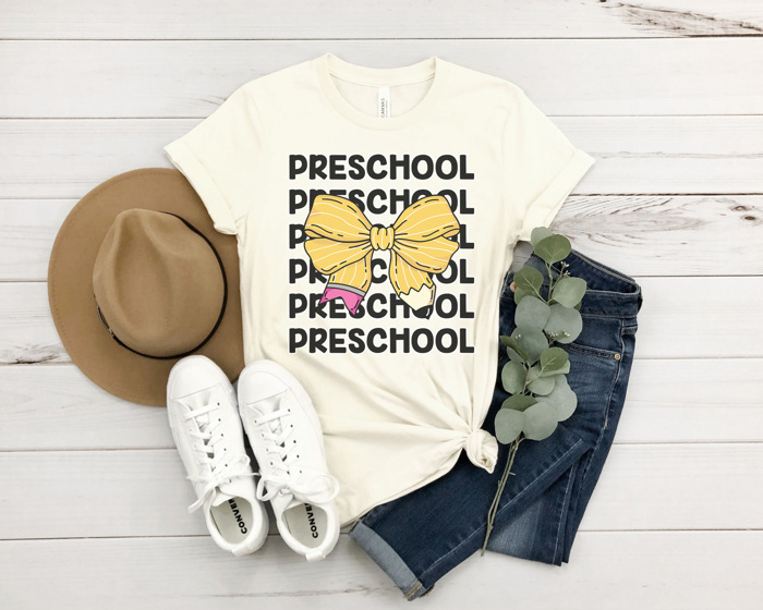 Coquette Bow Grades Graphic Tee, Teacher Graphic Tee, Back to School Shirt, Cute Teacher Tee