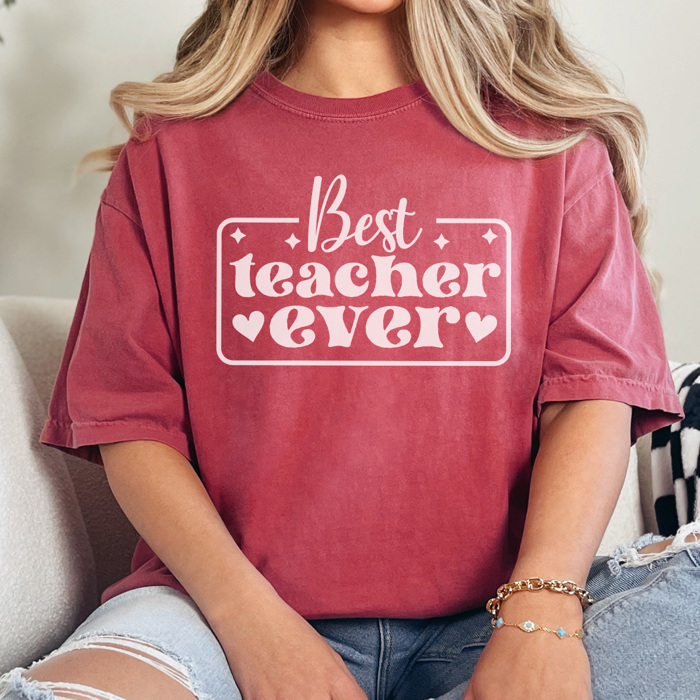 Every Day Teacher Graphic Tee, Cute Teacher Shirt, Back to School, Teacher Flower, Comfort Colors