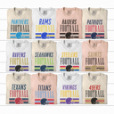  Retro Football Teams Graphic Tee, Football Mascot Shirt, Game Day Tee, Football Tee