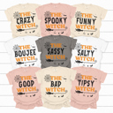  Matching Witch Graphic Tees, Funny Halloween Shirt, Costume Graphic Tee, Group Costume Shirts