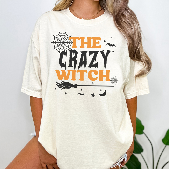 Matching Witch Graphic Tees, Funny Halloween Shirt, Costume Graphic Tee, Group Costume Shirts