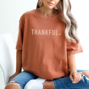  Thankful Graphic Tee, Thanksgiving Shirt, Turkey Day Tee, Fall Graphic Tee