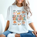 Medium White One Thankful Teacher Graphic Tee, Teacher Shirt, Thanksgiving Tee, Teach Little Turkeys, Cute Teacher Tee
