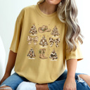 Large Mustard Cowboy Christmas Graphic Tee, Cute Christmas Shirt, Cowboy Tee, Country Christmas
