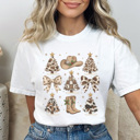 XXL White Cowboy Christmas Graphic Tee, Cute Christmas Shirt, Cowboy Tee, Country Christmas