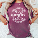 Large Berry Cool Auntie Club Graphic Tee, Cool Aunt Shirt, Aunt Graphic Tee, Mother's Day Shirt, Gift for Sister, Gift for Aunt