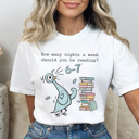  67 Teacher Reading Graphic Tee, Funny Teacher Shirt, Funny 67 Tee, Six Seven Shirt, Teacher Gift