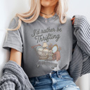 XXL Light Gray I'd Rather Be Thrifting Graphic Tee, Thrift Store Shirt, 5 Colors, Comfort Color Tees