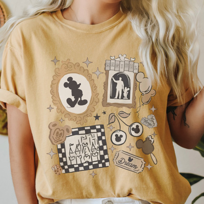 Antique Theme Park Graphic Tee, Trendy Theme Park Shirt, Favorite Mouse Tee, Vacation Shirt, Comfort Colors