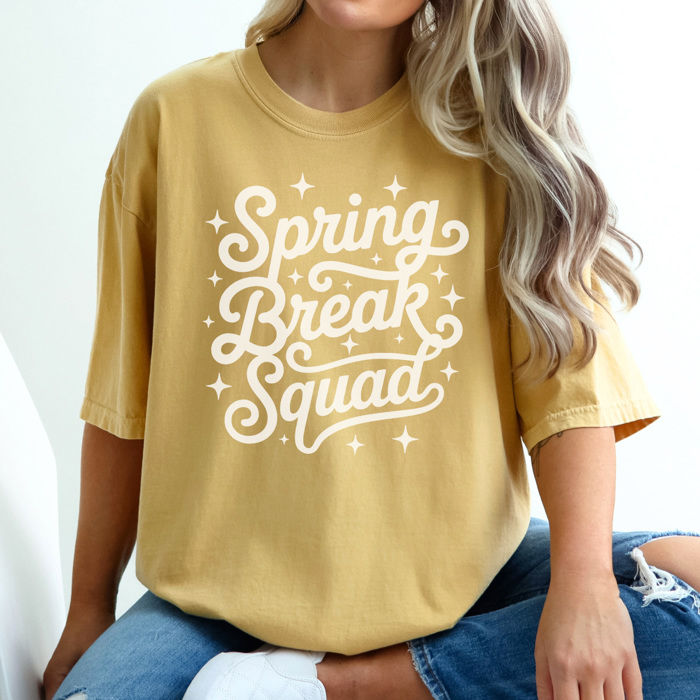 Spring Break Squad Graphic Tee, Vacation Shirt, Matching Graphic Tees, Beach Vacation Shirt