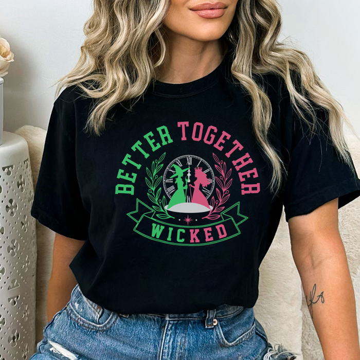 Let's Get Wicked Graphic Tee, Better Together Shirt, Good Witch, Bad Witch, Thanksgiving Shirt