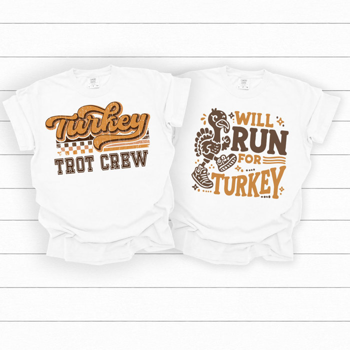 Turkey Trot Graphic Tee, Thanksgiving Shirt, Running Shirt, Turkey Run, Funny Thanksgiving Tee