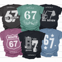 Six Seven Graphic Tee, 67 Graphic Tee, Trending Shirt, Funny Meme, Funny Mom Tee, Funny Teacher Tee