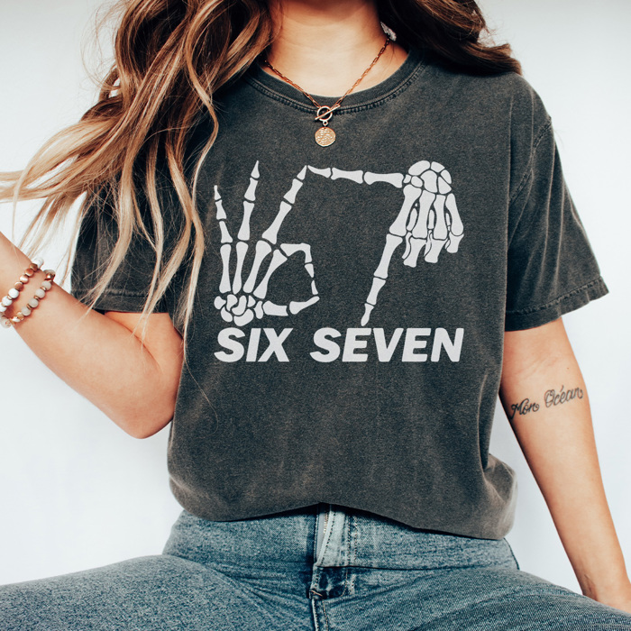 Six Seven Graphic Tee, 67 Graphic Tee, Trending Shirt, Funny Meme, Funny Mom Tee, Funny Teacher Tee